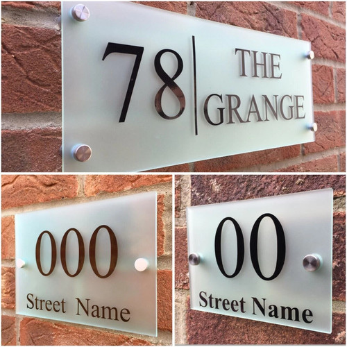 Modern house sign plaque door - modern,