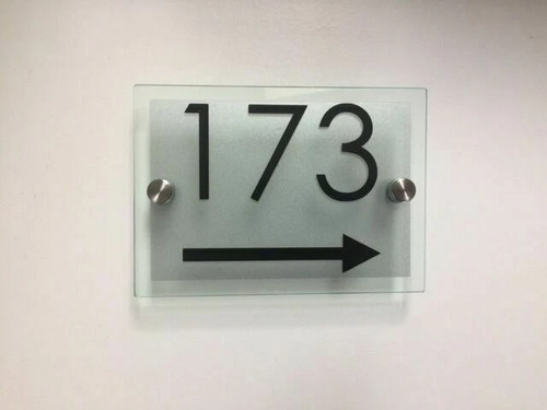 Modern house hotel sign plaque - sign,