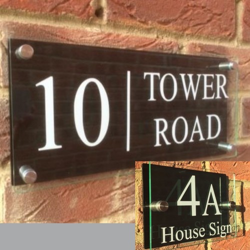 Luminous modern house sign - luminous,
