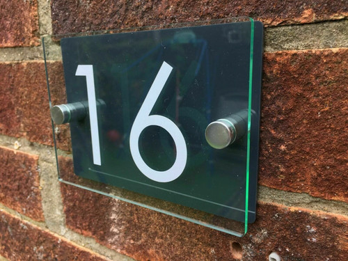 Modern door number address - door,