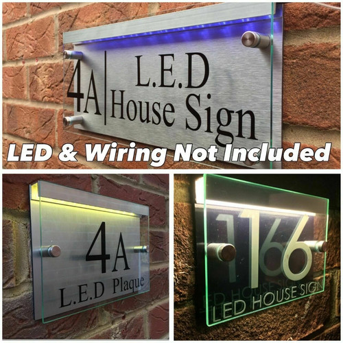 Modern house sign plaque - sign, door