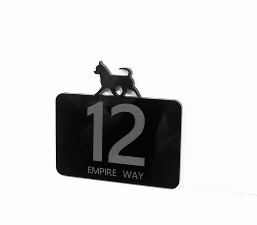 Dog door number house - dog,