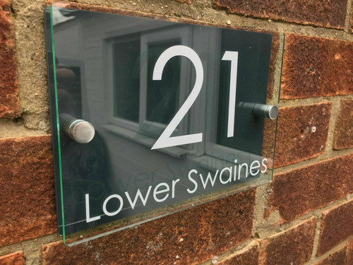 Anthracite house sign plaques - anthracite,