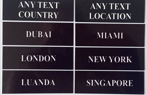 City time zone plaques metal - time,