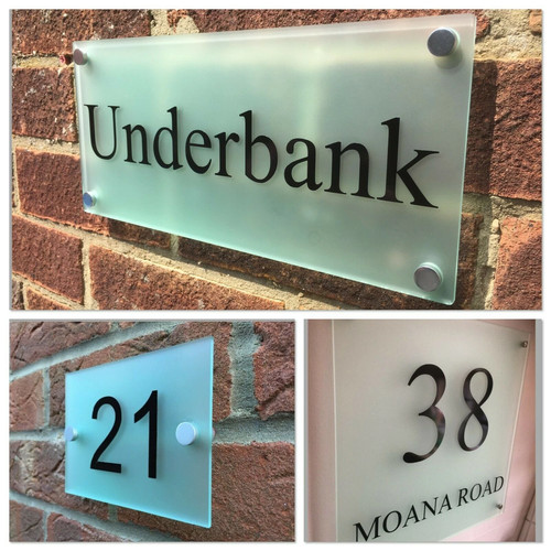 Contemporary house sign - house,