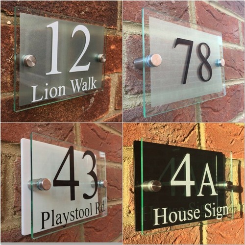 Modern house sign plaque door - modern,