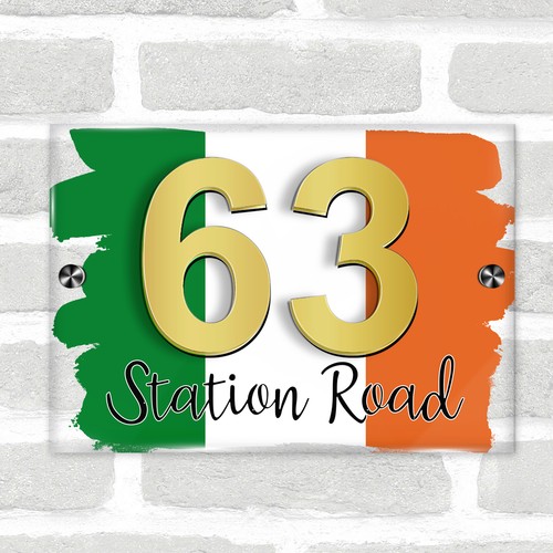 Ireland irish flag - 3d, modern